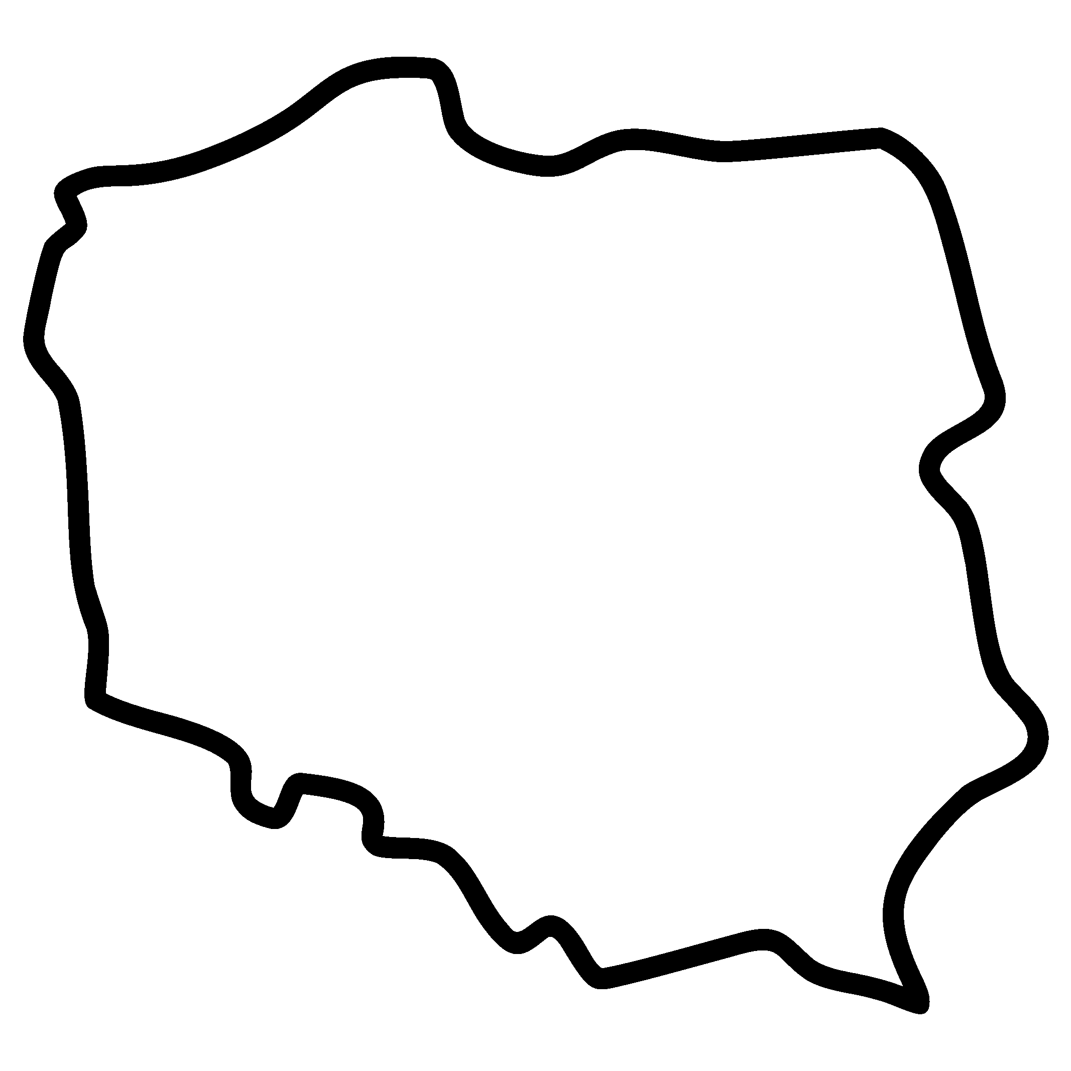 Poland map border gif